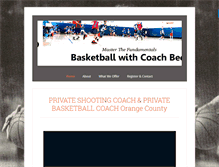 Tablet Screenshot of mypersonalbasketballcoach.com